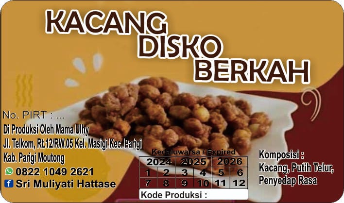 Kacang Disko 'BERKAH'